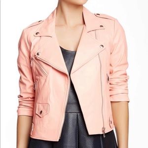 Rebecca Minkoff 100% lambskin leather moto jacket